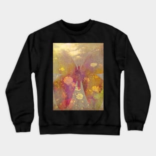 Flower Butterfly Crewneck Sweatshirt